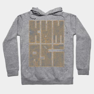 Kumasi, Ashanti, Ghana City Map Typography - Bauhaus Hoodie